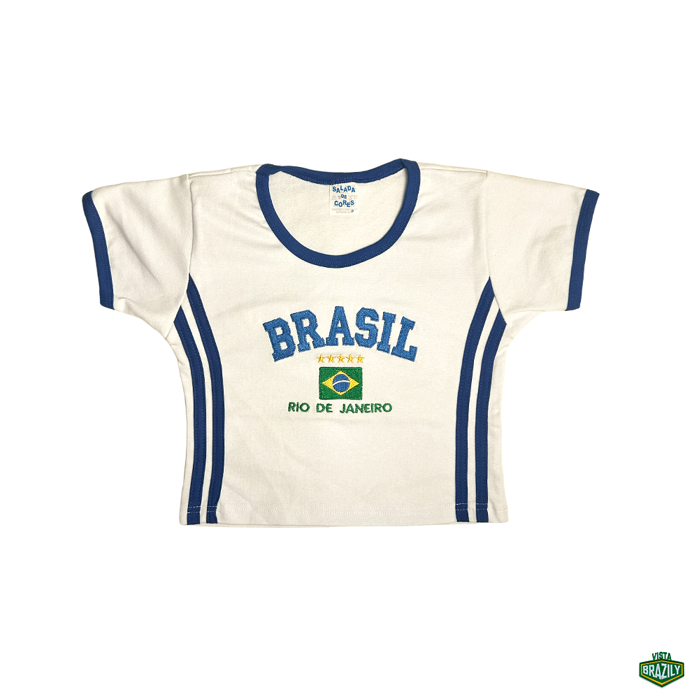 Camiseta BabyTee + Short Vintage Curto