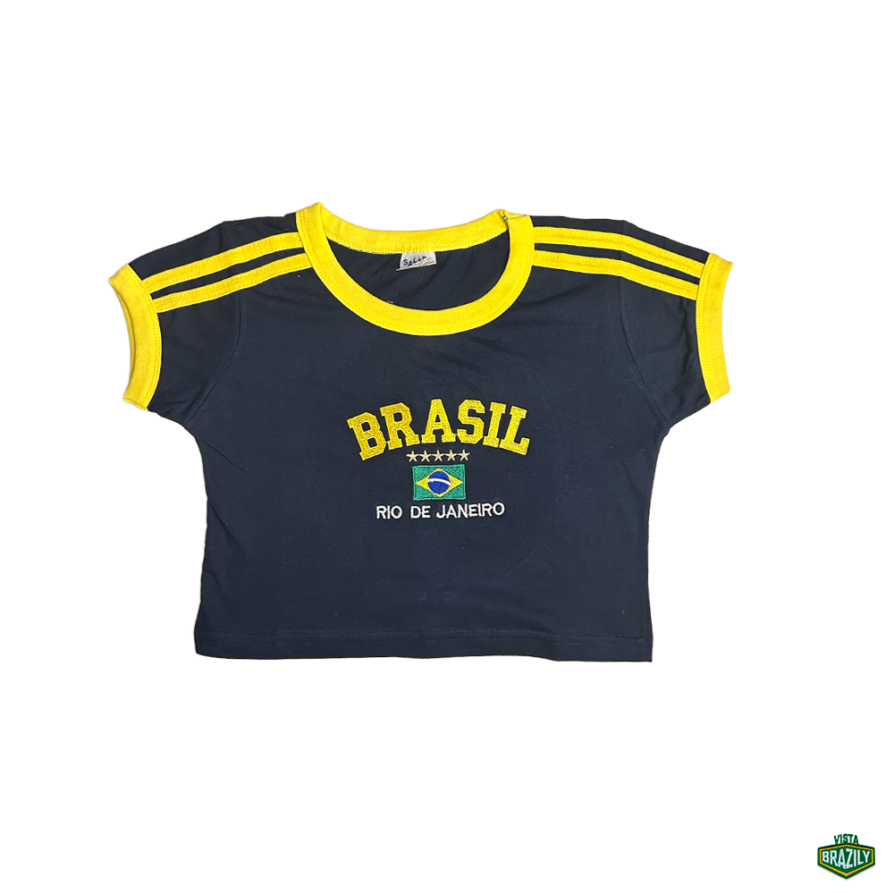 Camisa Feminina + Camisa Cropped